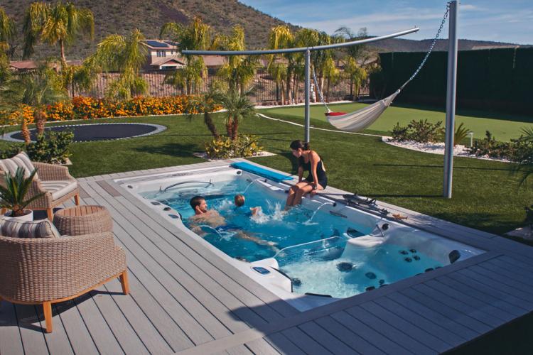 California foothills Swim Spa family